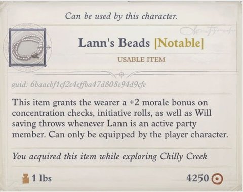 How Lann's beads look in the game