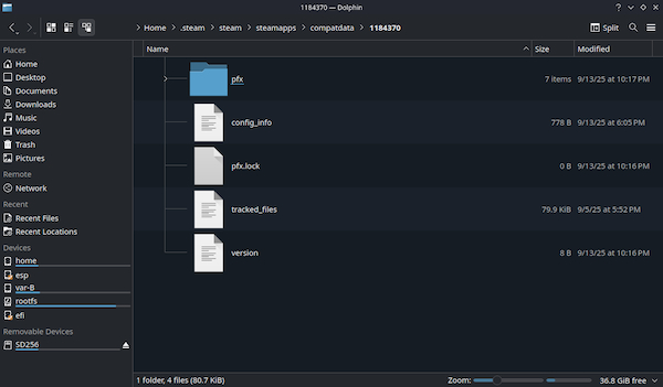 The parent folder for mod settings and saves