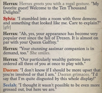 Interaction with Herrax